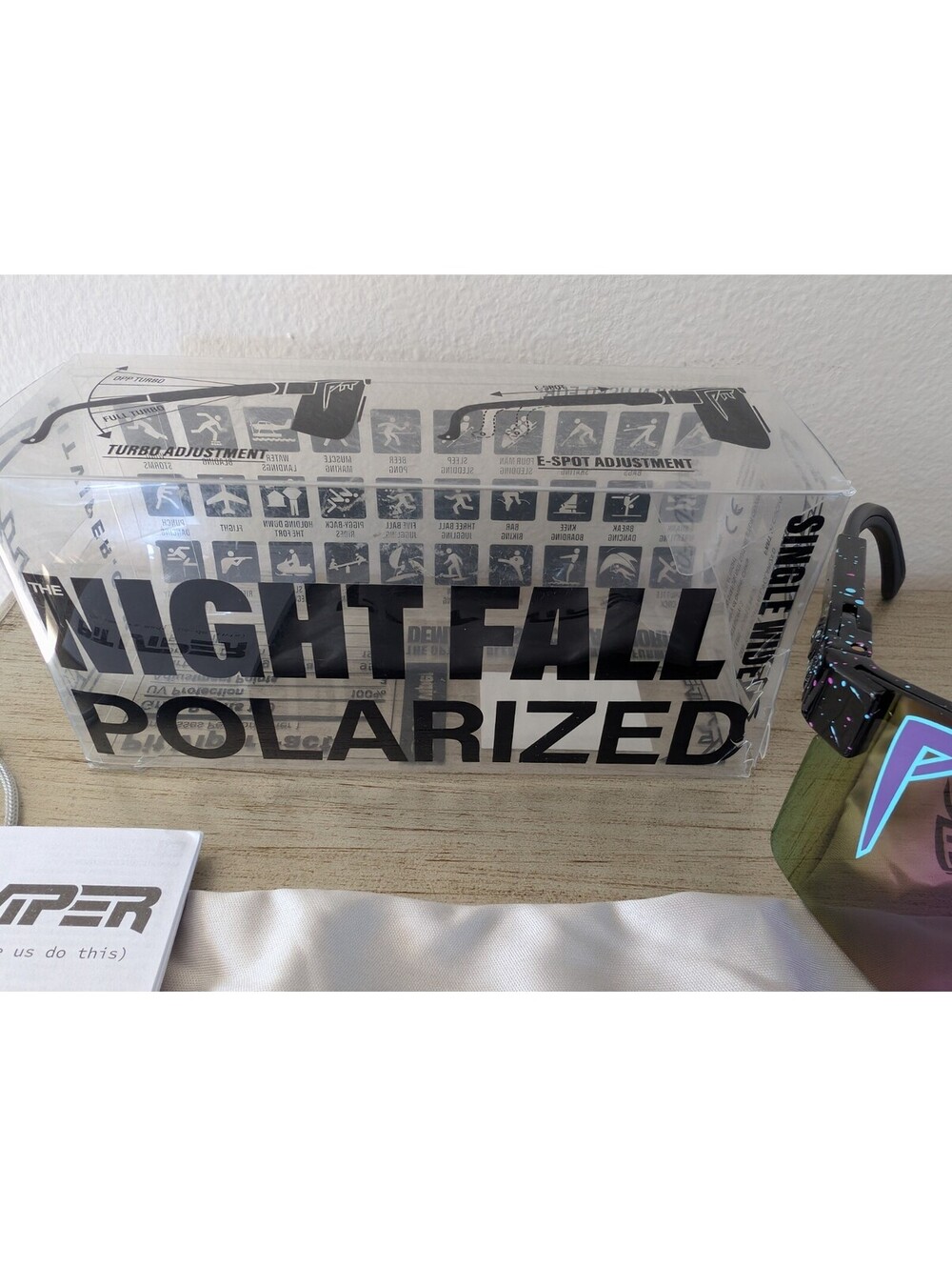 NEW Pit Viper The Night Fall Polarized Sunglasses Purple Revo - Picture 3 of 9